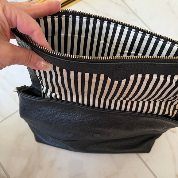 Kate Spade Shoulder Bag Black Leather Crossbody Bag Carmen Southport Avenue - Picture 8 of 11